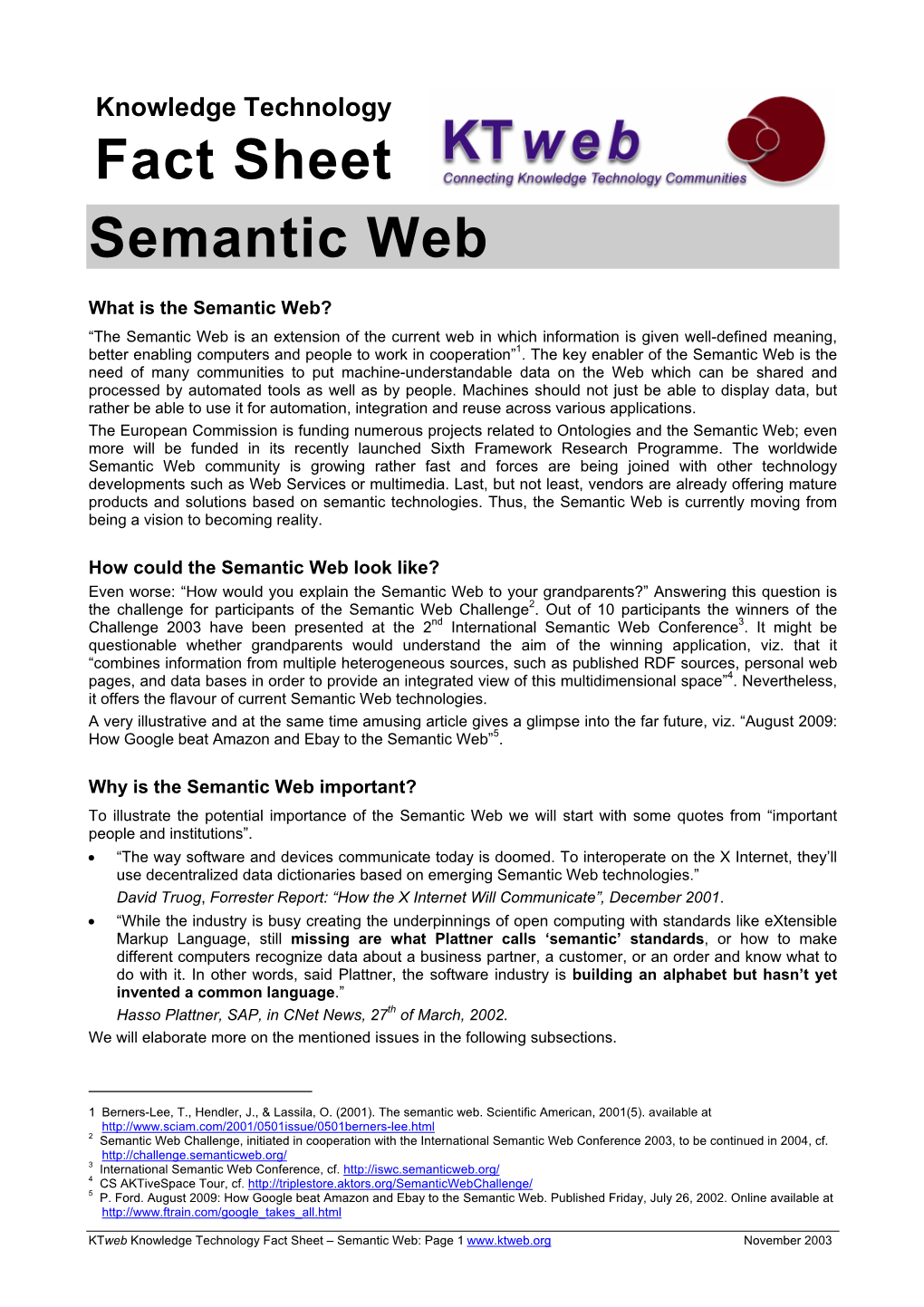 Fact Sheet Semantic