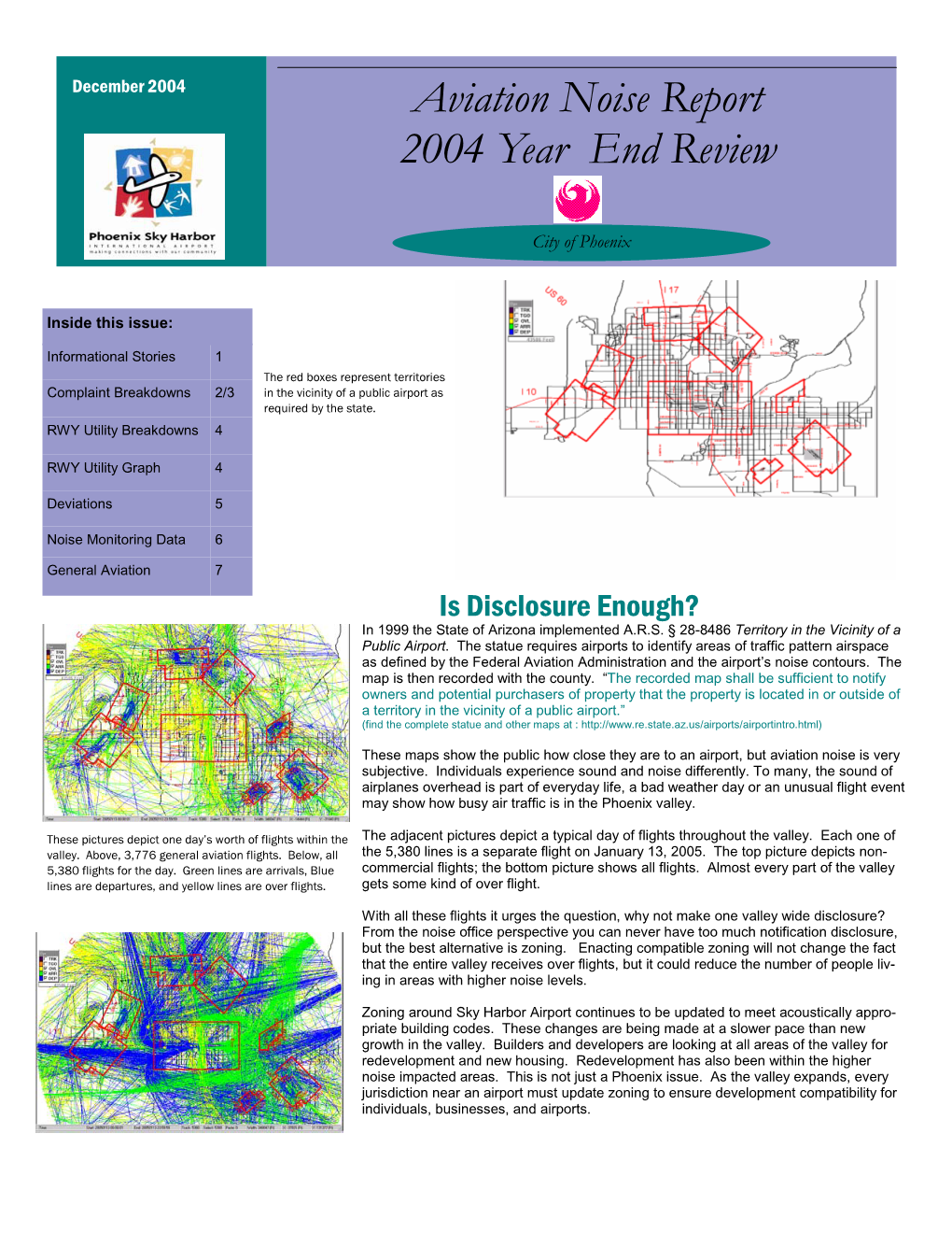 Aviation Noise Report 2004 Year End Review