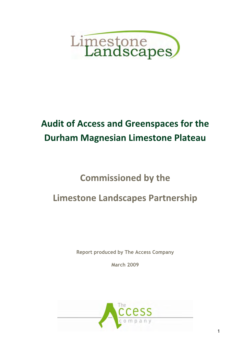 Limestone Landscapes Access and Greenspace Audit