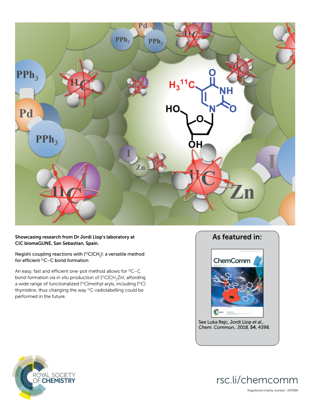 Negishi Coupling Reactions with [ C]CH3I: a Versatile Method for Efficient 11C–C Bond Formation