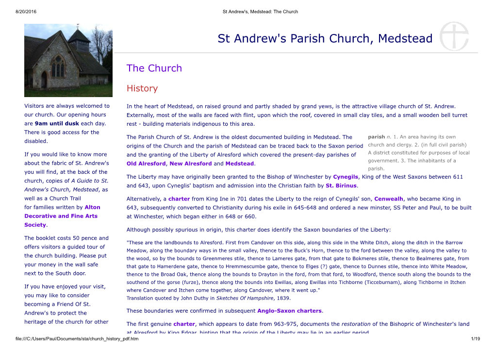 St Andrew's Parish Church, Medstead