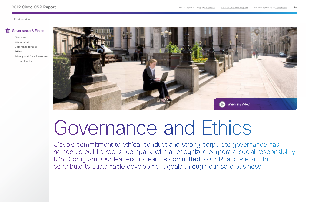 Governance and Ethics