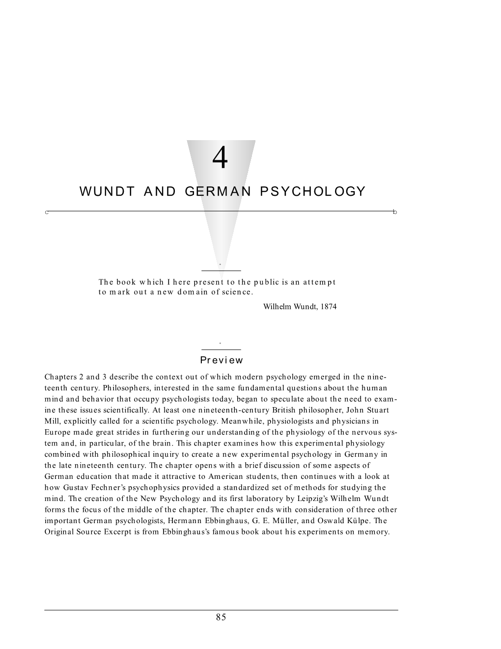 WUNDT and GERMAN PSYCHOLOGY C B