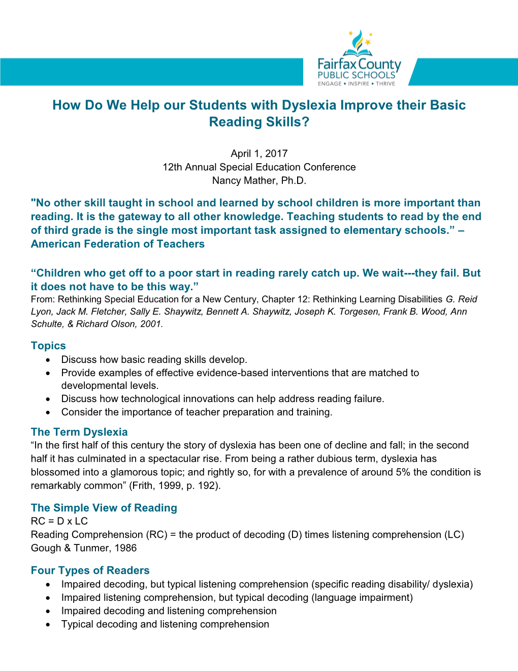 How Do We Help Our Students with Dyslexia Improve Their Basic Reading Skills?