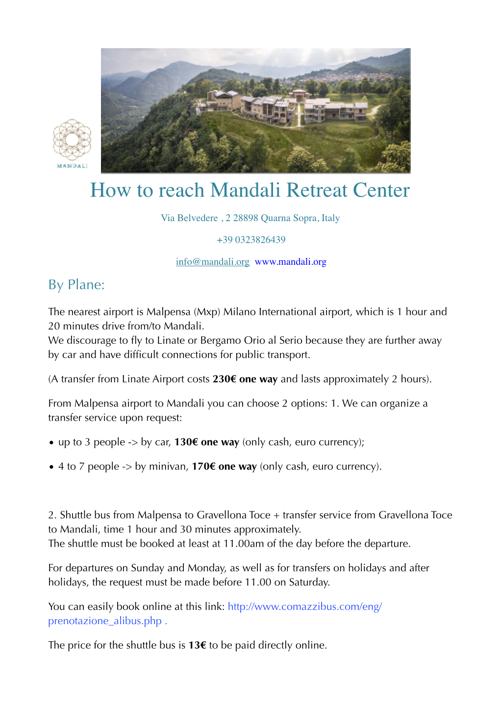 How to Reach Mandali 2020