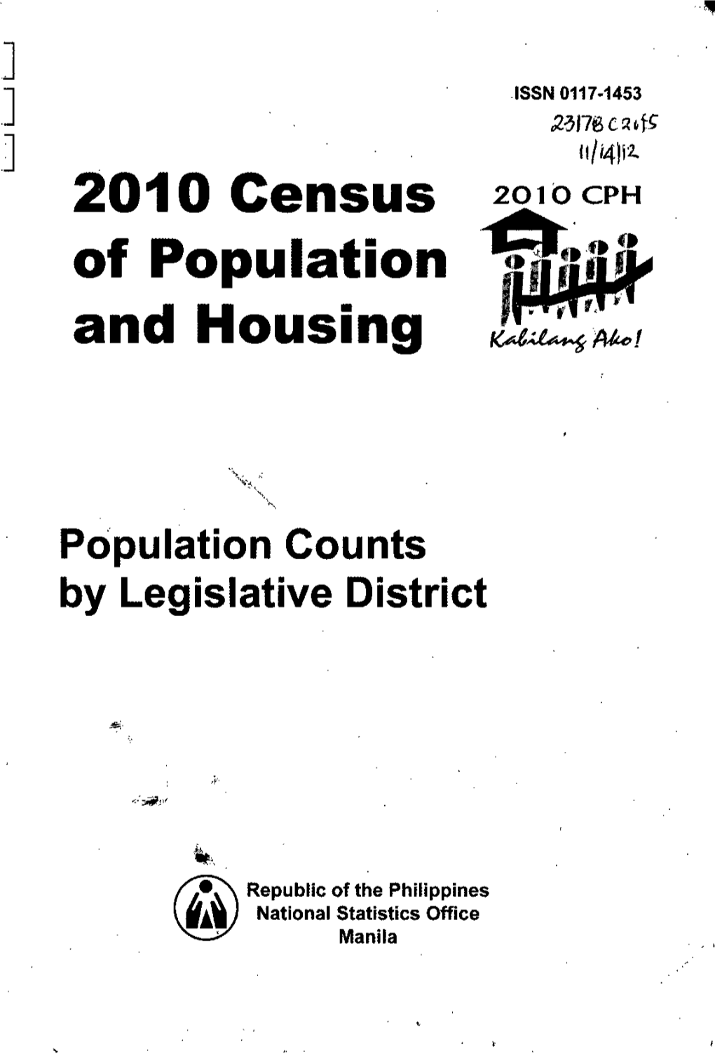 Population Counts by Legislative District