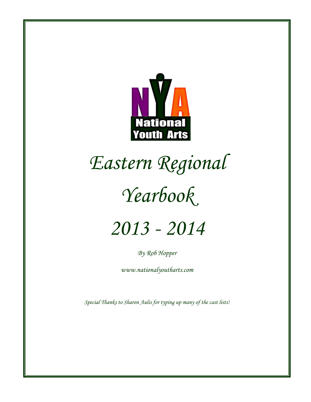 Eastern Regional Yearbook 2013