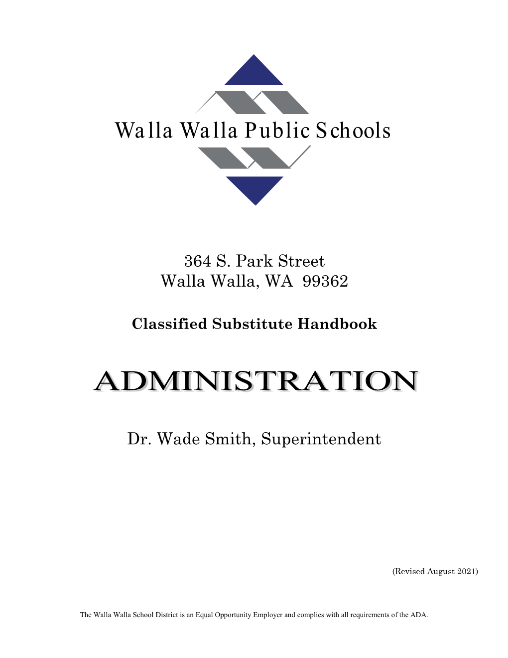 Classified Substitute Handbook (.Pdf)