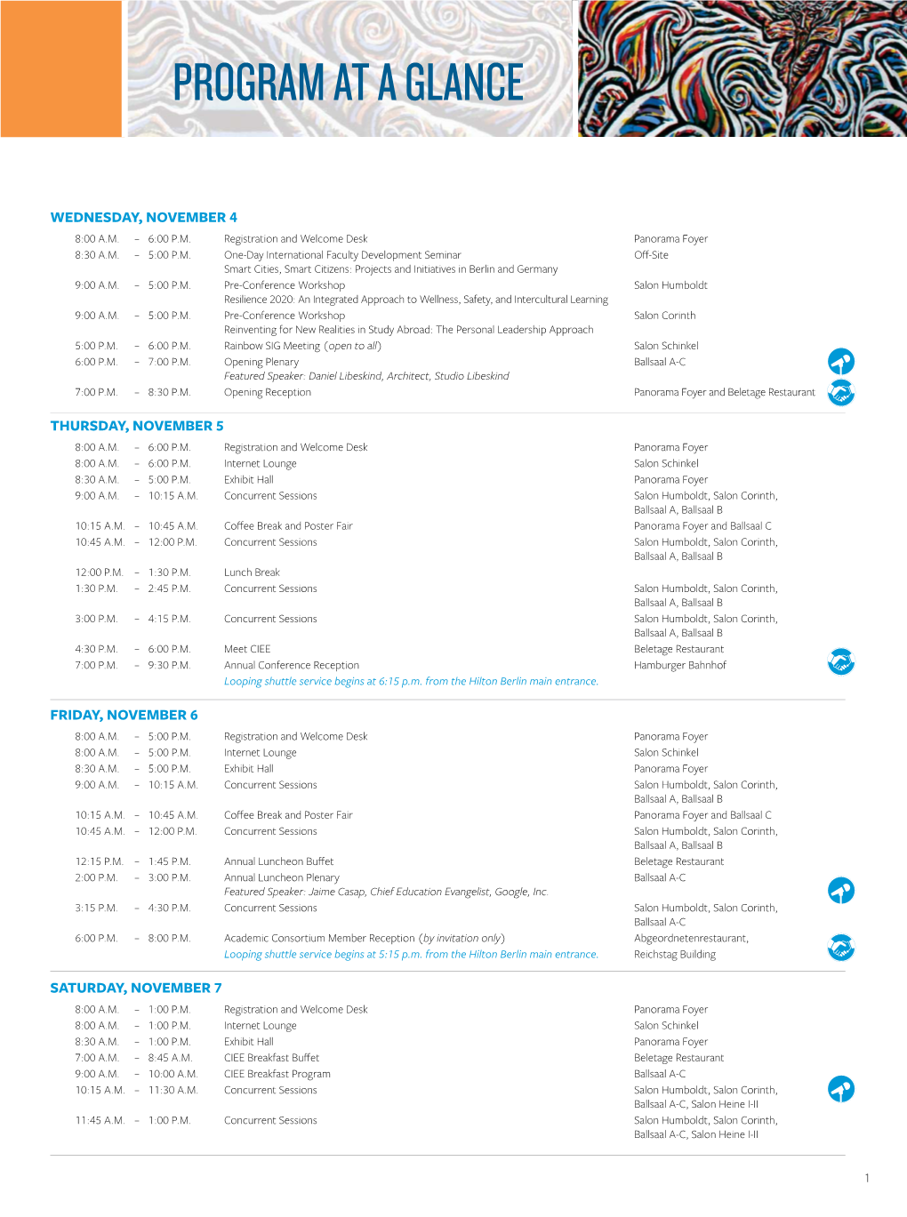 Program at a Glance