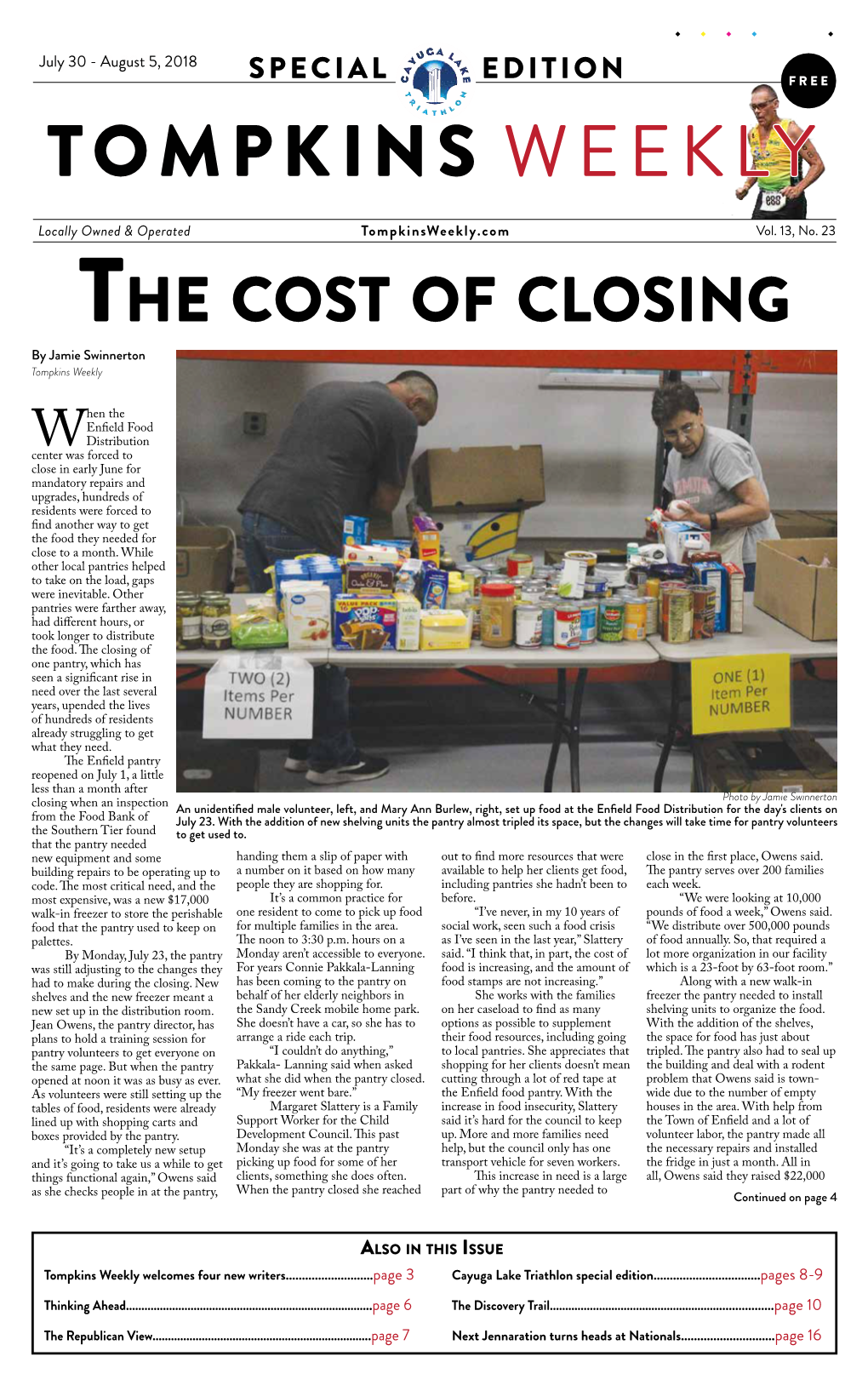 The Cost of Closing by Jamie Swinnerton Tompkins Weekly