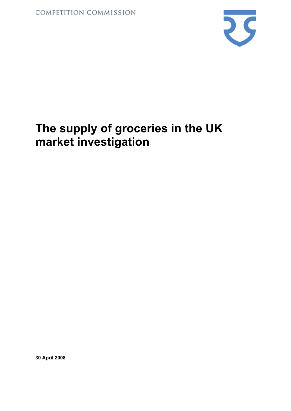 Groceries Investigation