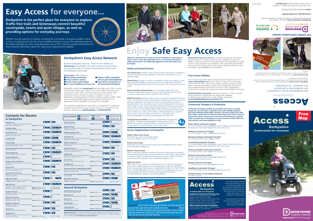 Access Derbyshire Leaflet