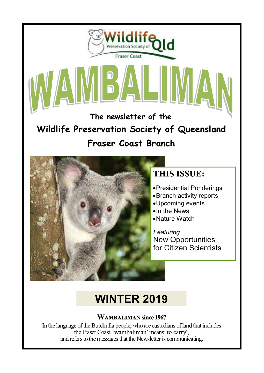 Wambaliman WINTER 2018