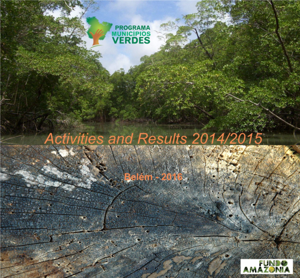 Green Municipalities Program Activities and Results 2014-2015