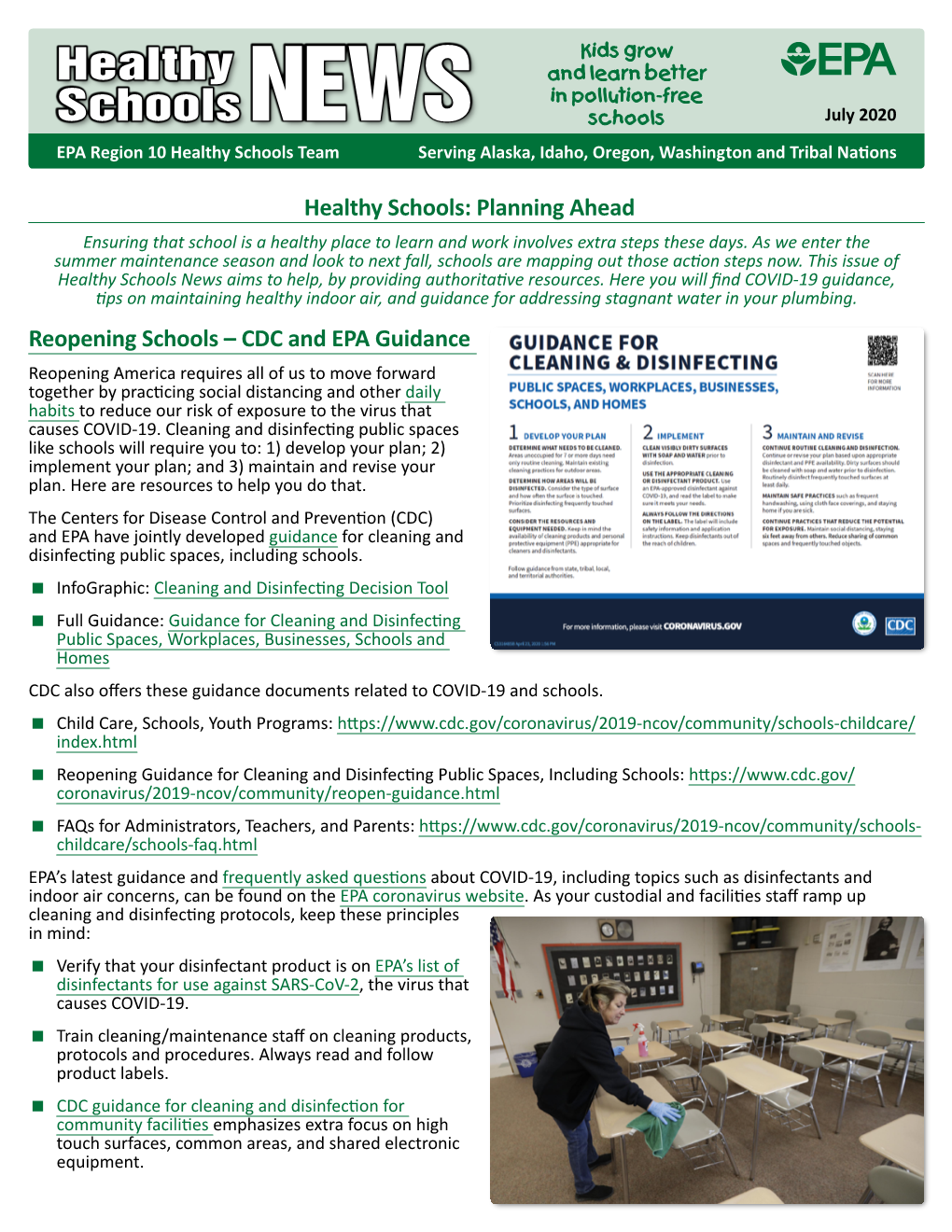 Healthy Schools News Aims to Help, by Providing Authoritative Resources
