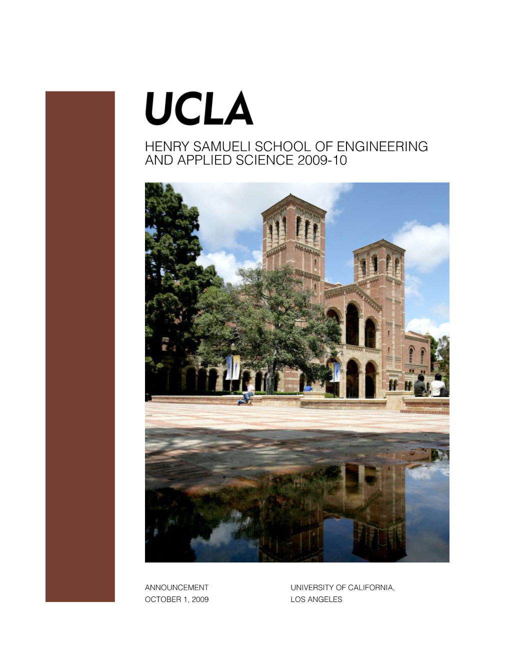 UCLA Henry Samueli School of Engineering and Applied Science Announcement 2009-10