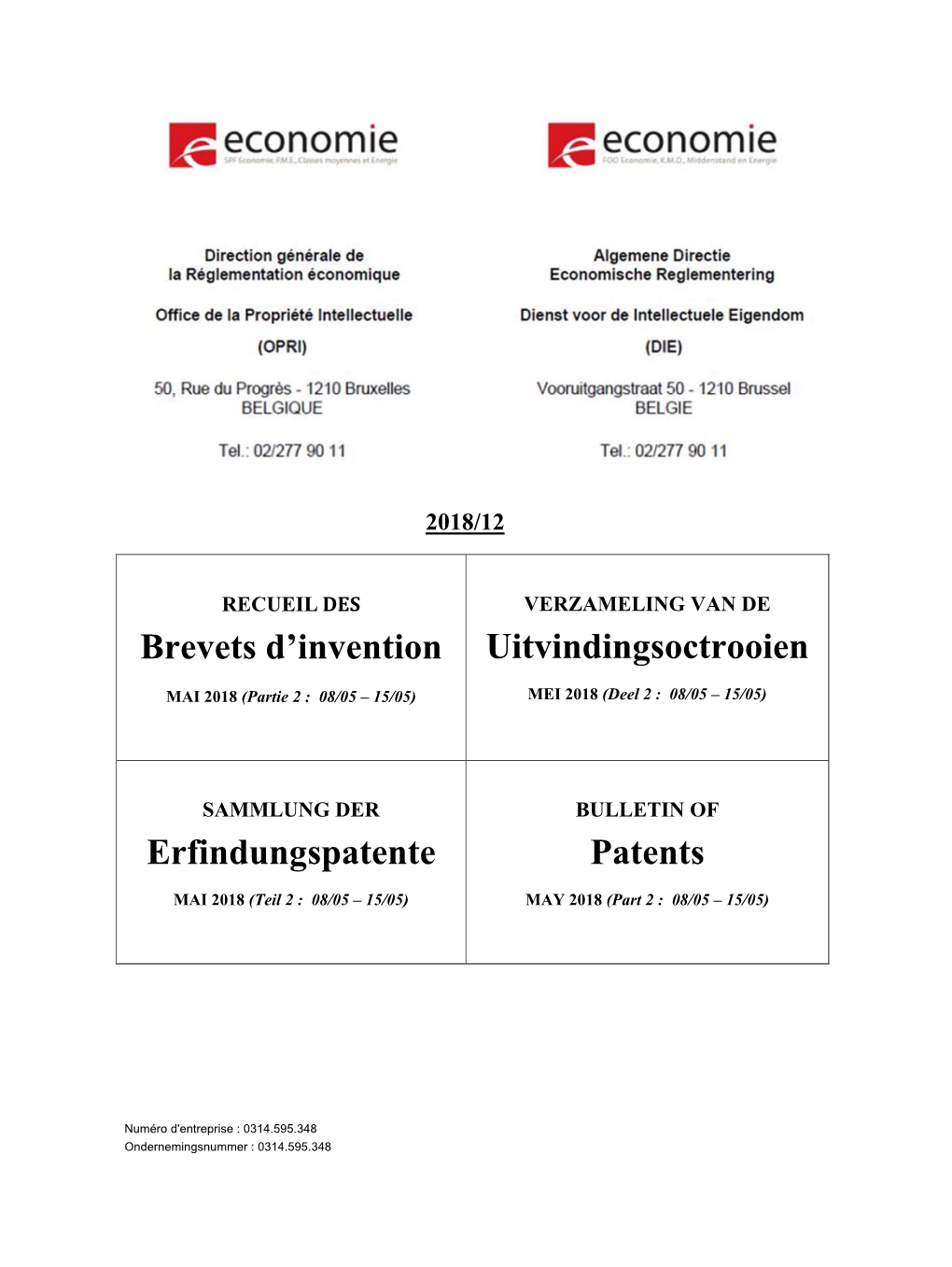 Recueil-Brevets-2018-12.Pdf