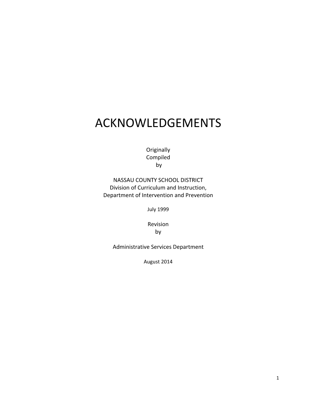 Acknowledgements