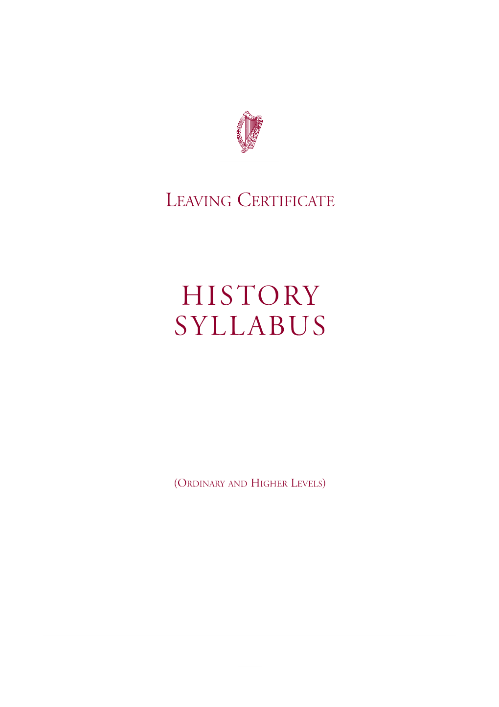 History Syllabus