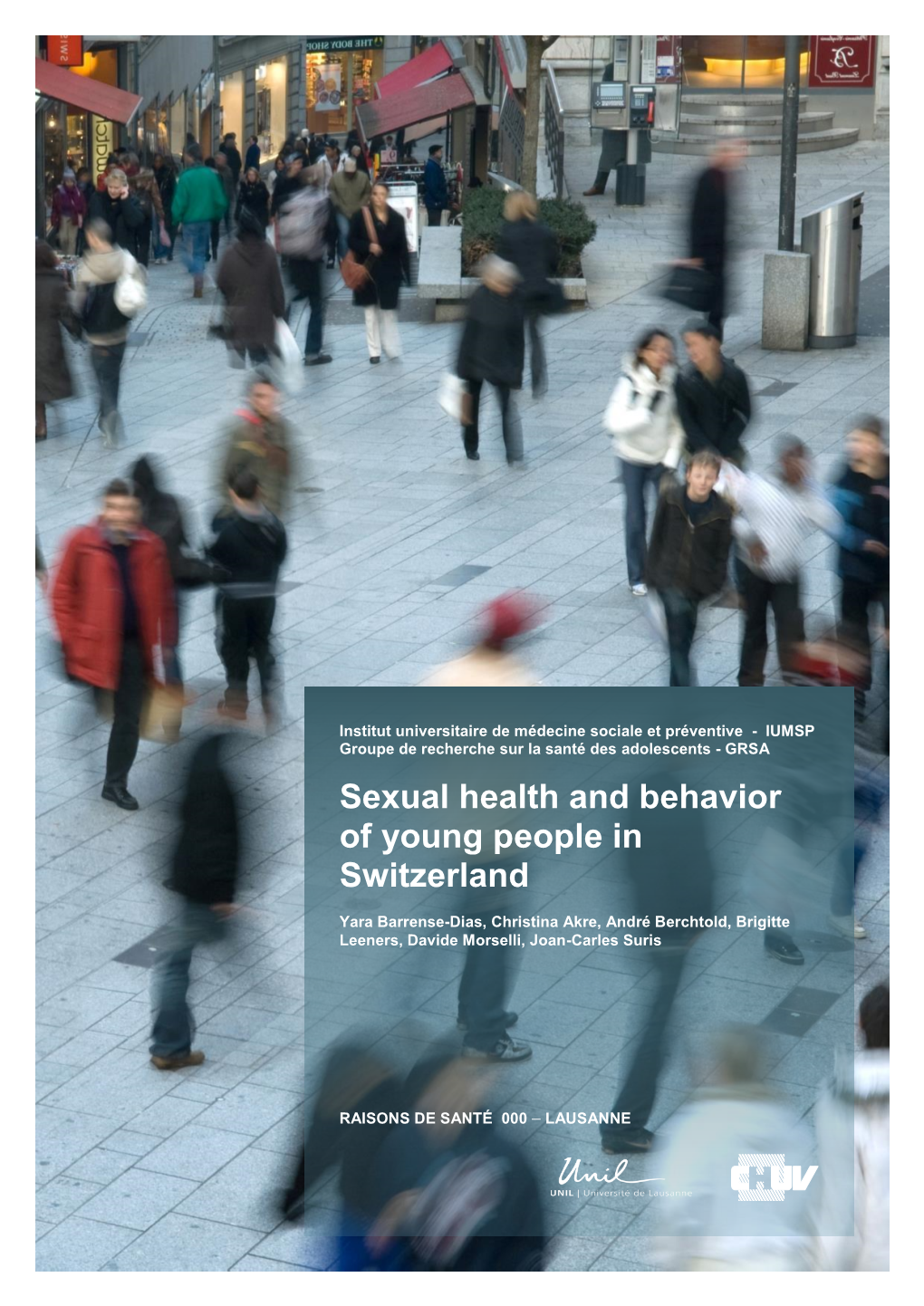 Sexual Health and Behavior of Young People in Switzerland