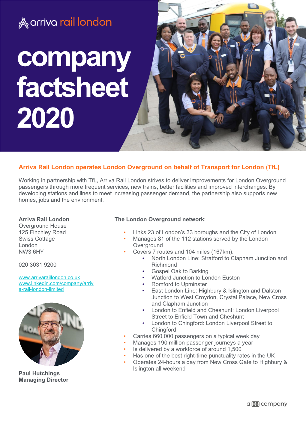 Company Factsheet 2020