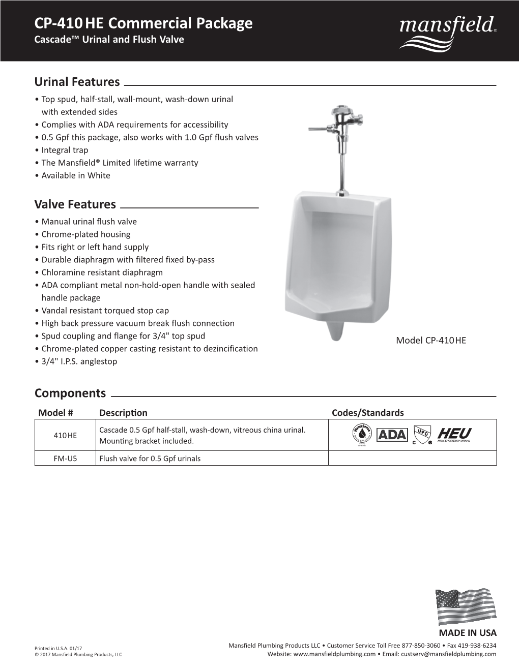 CP-410 HE Commercial Package