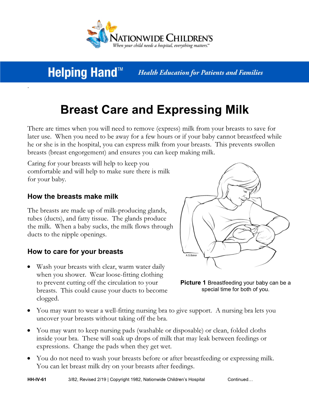 Breast Care and Expressing Milk