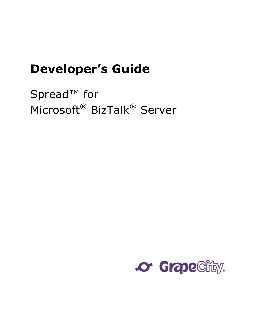 Spread for Biztalk Developer's Guide