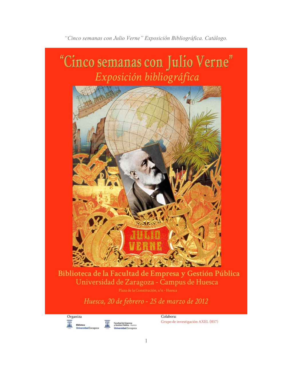 Julio Verne” Exposición Bibliográfica