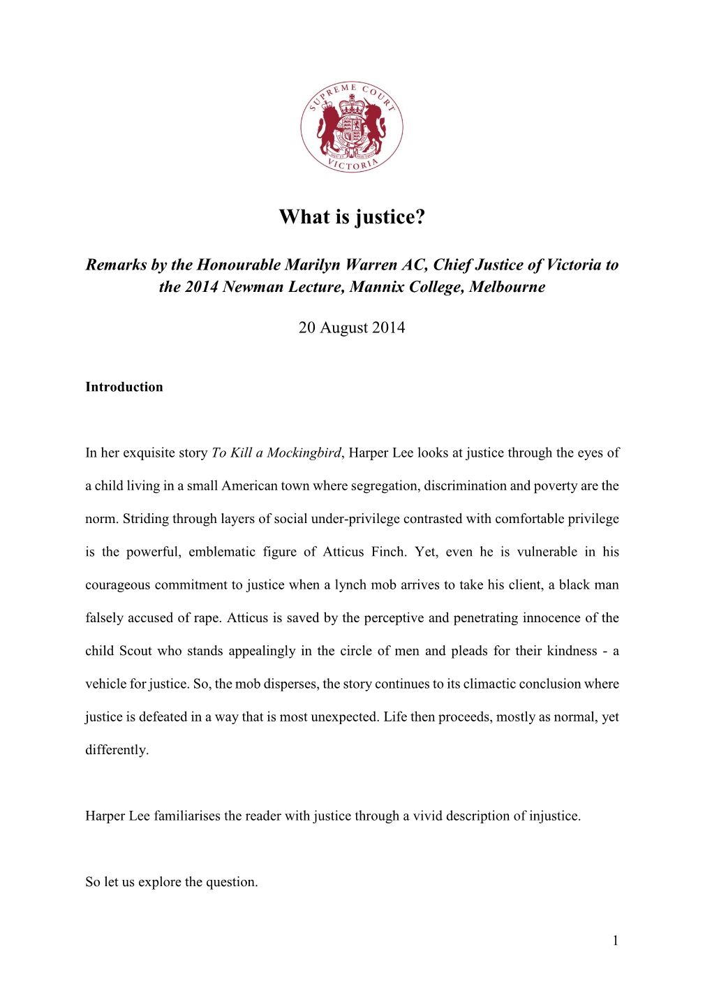 What Is Justice? (PDF, 351KB)