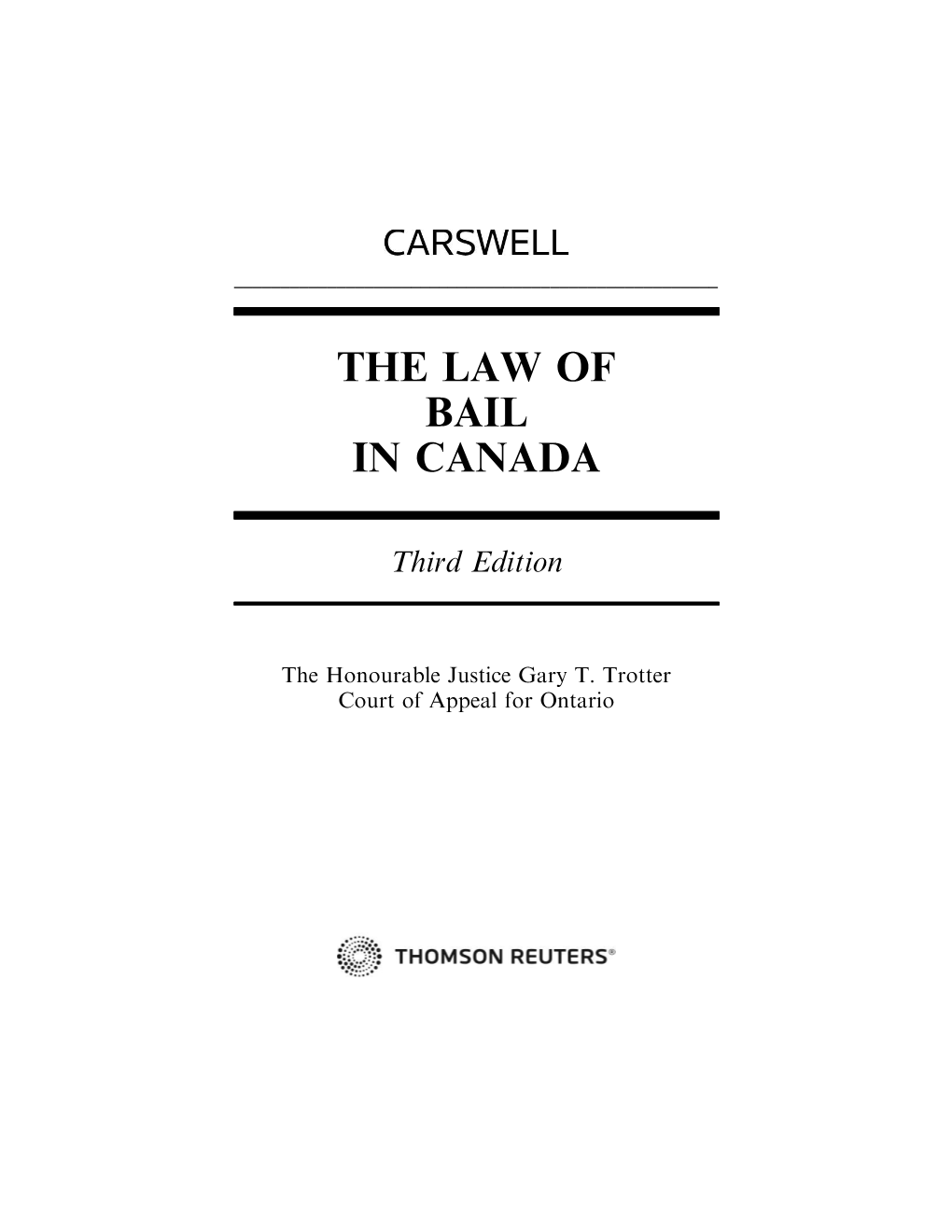 The Law of Bail in Canada