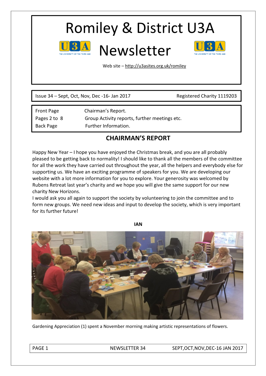 Romiley & District U3A Newsletter