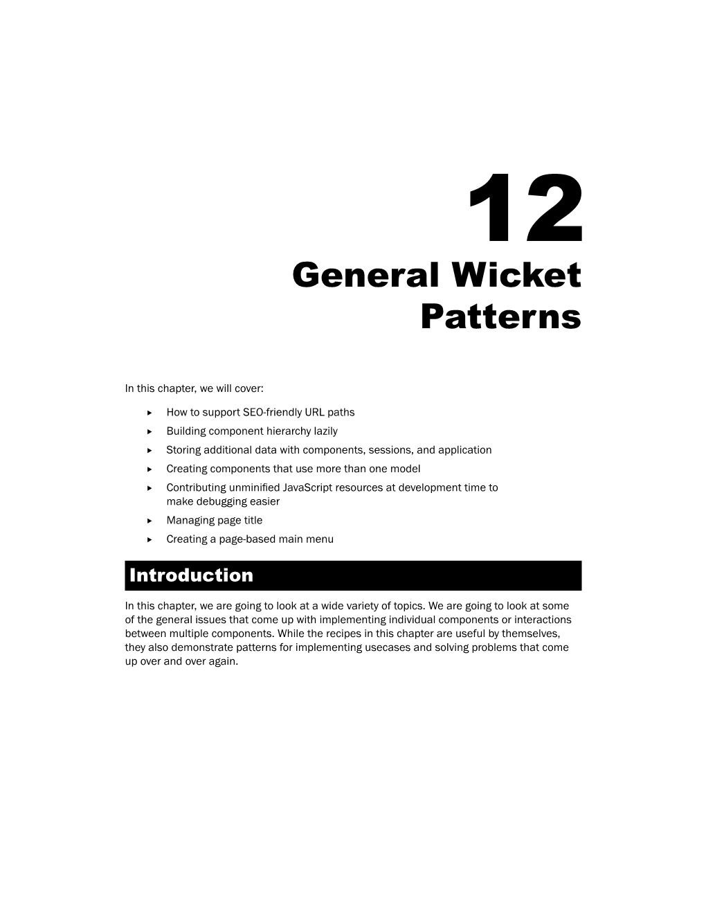 General Wicket Patterns