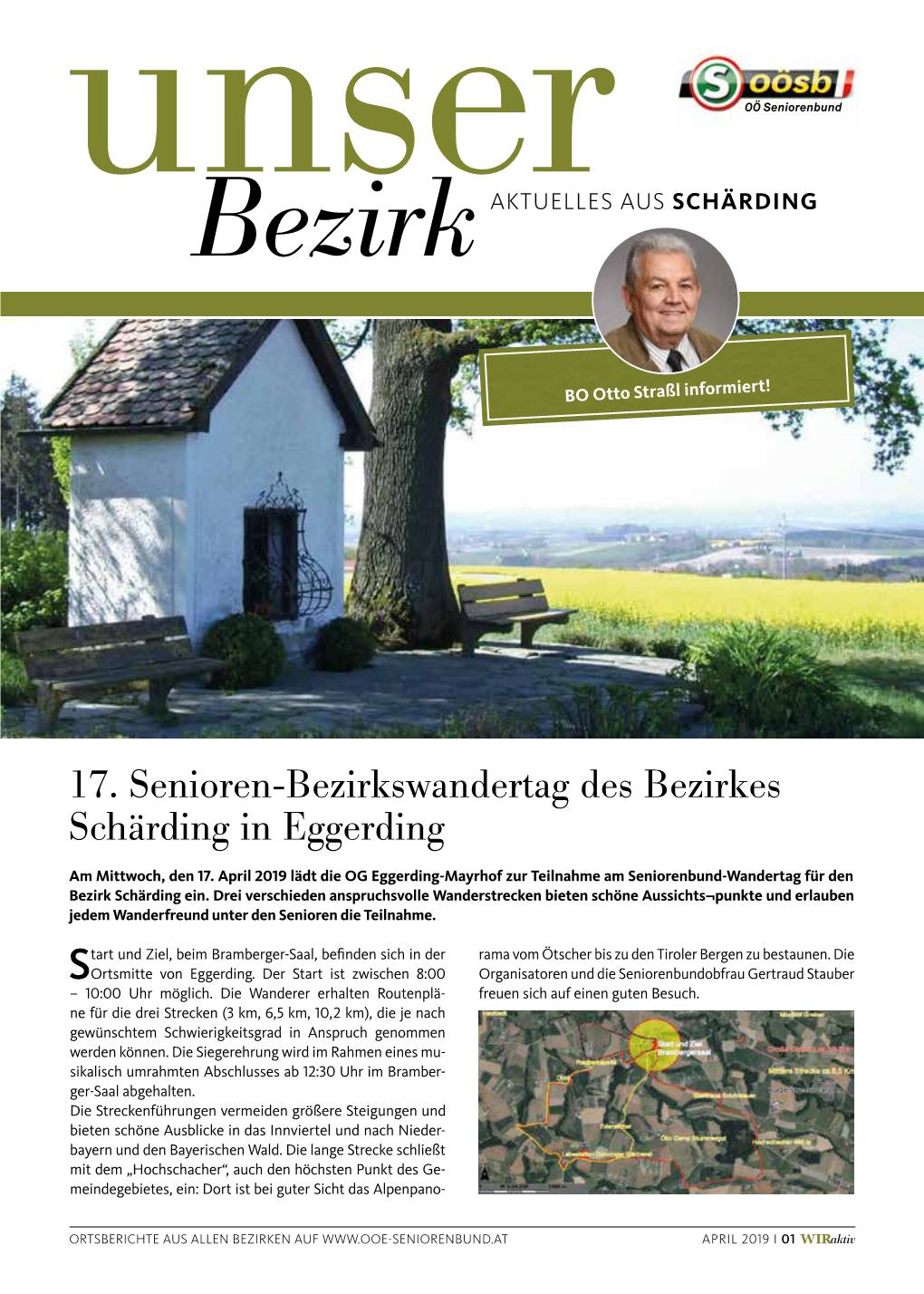 17. Senioren-Bezirkswandertag Des Bezirkes Schärding in Eggerding