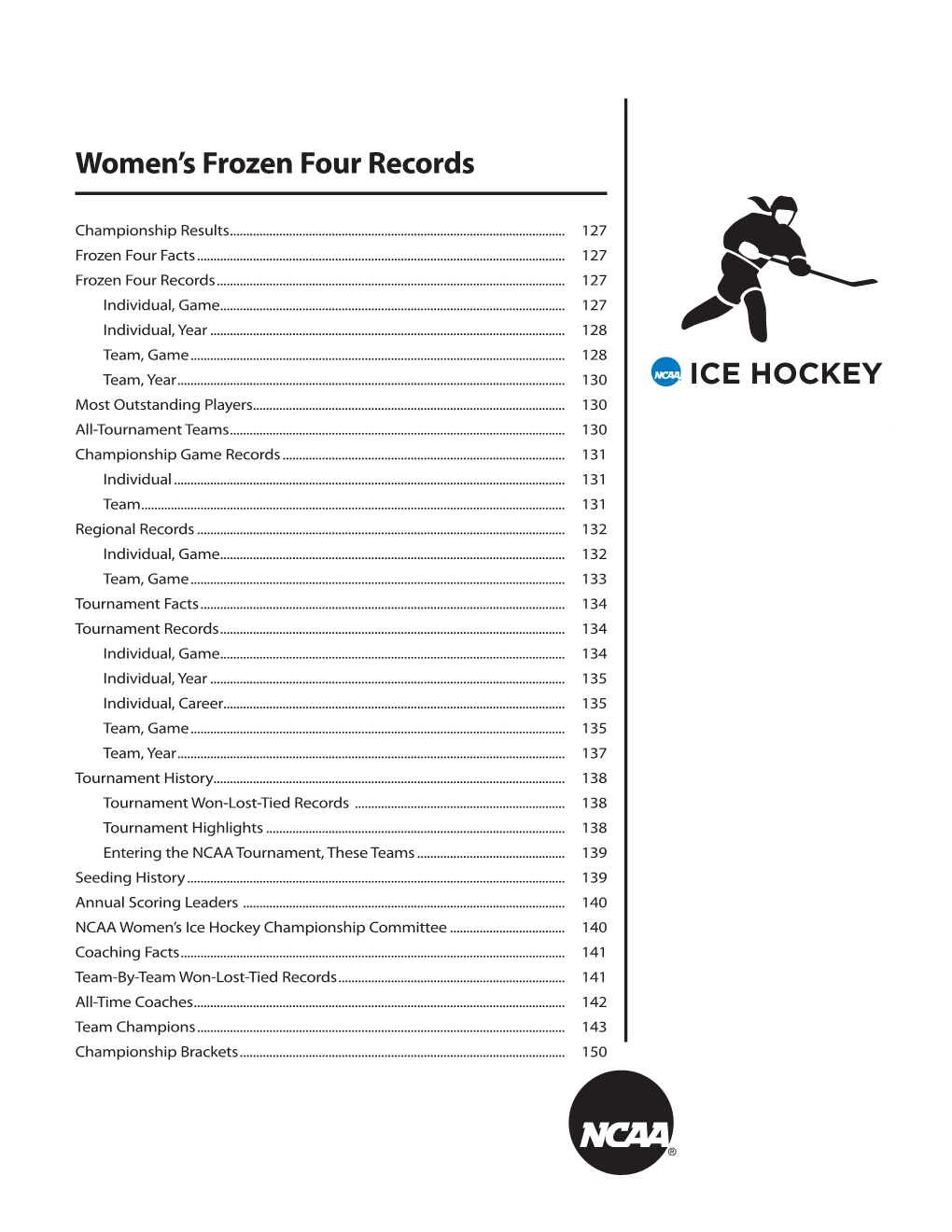 Women's Frozen Four Records