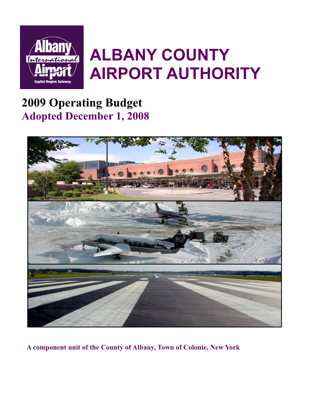 ALBANY COUNTY AIRPORT AUTHORITY Albany, New York 12211-1057