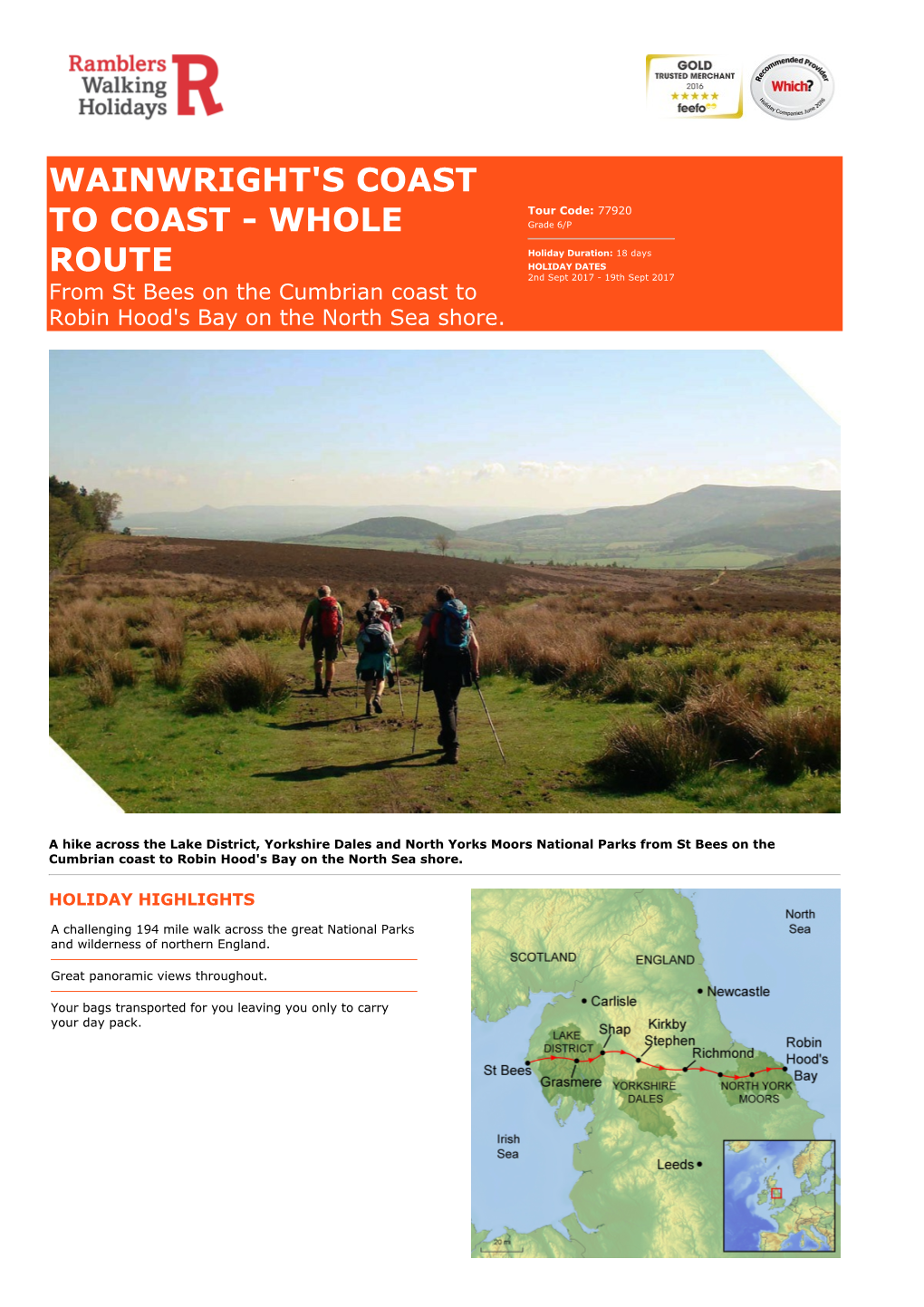 Wainwright's Coast to Coast