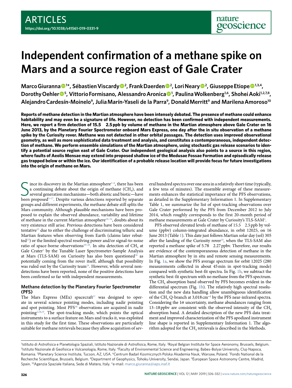 Independent Confirmation of a Methane Spike on Mars and a Source Region East of Gale Crater