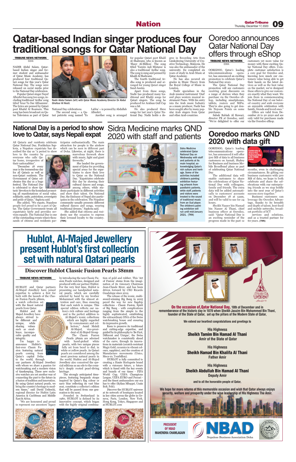 Qatar-Based Indian Singer Produces Four Traditional Songs for Qatar