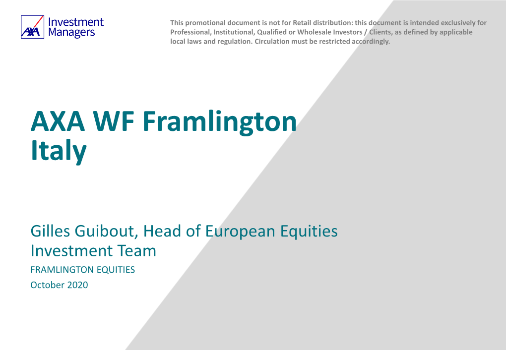 AXA WF Framlington Italy