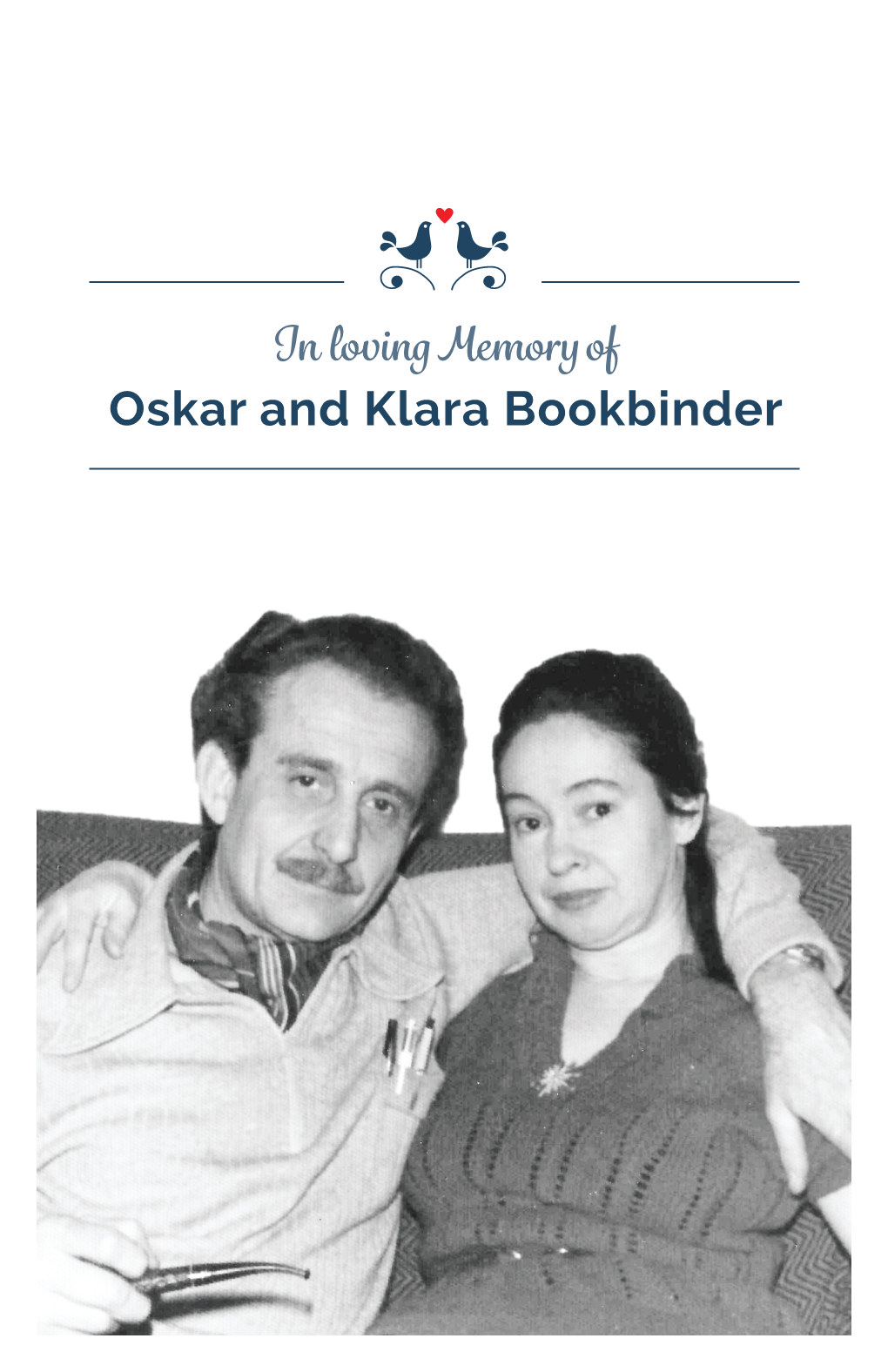 Oskar and Klara Bookbinder Foreward from Klara’S 1993 Book “Songs An Games Fo Preschoo Childre - Withi Th Rang O Si Notes”