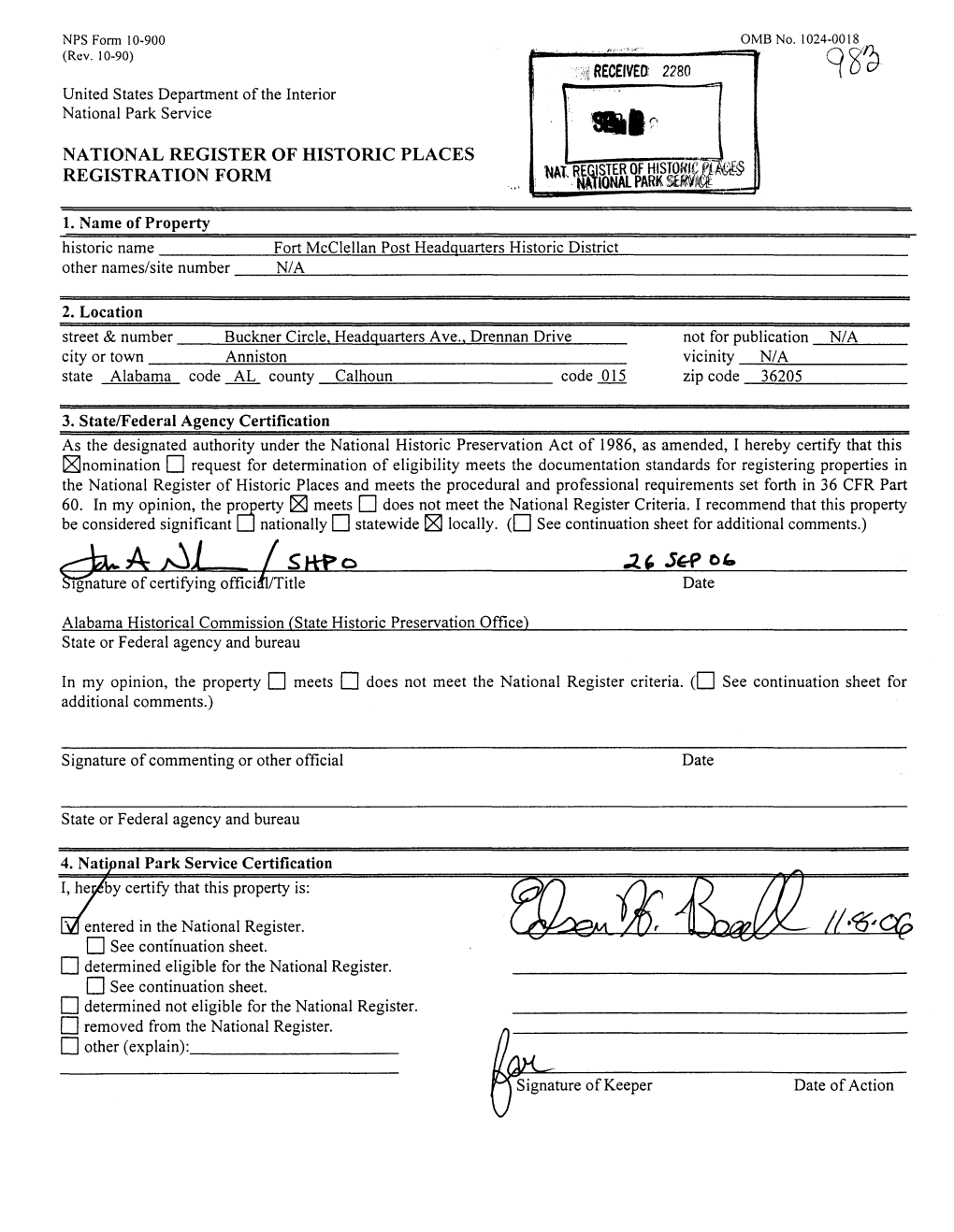 National Register of Historic Places Registration Form