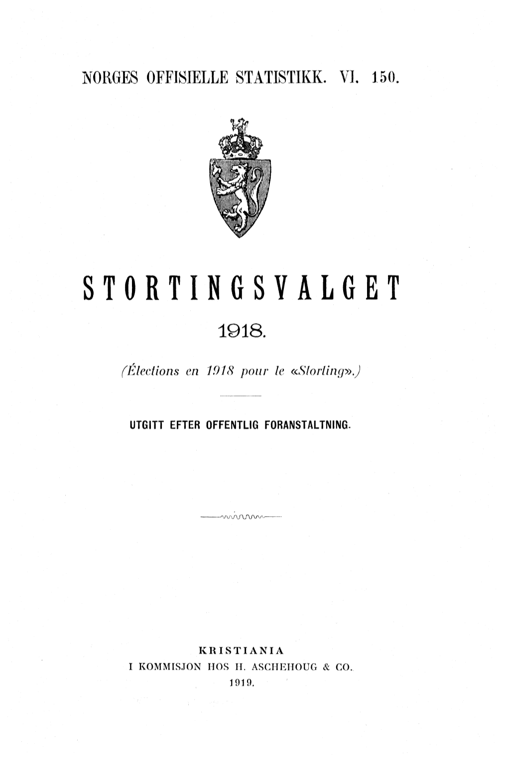 Stortingsvalget 1918