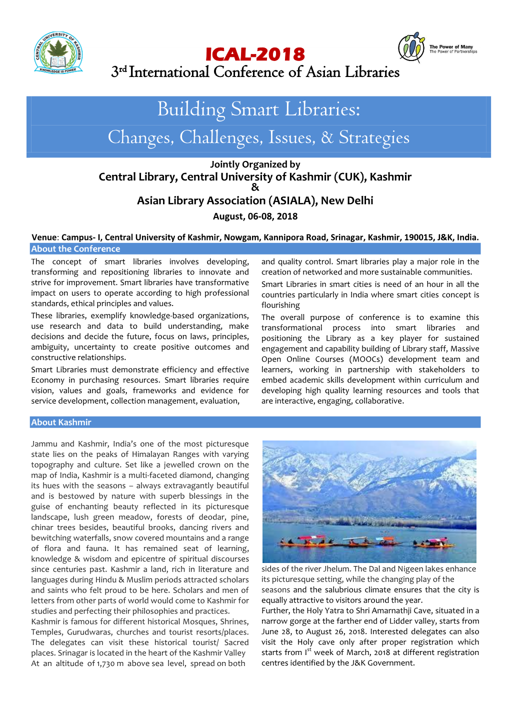 Building Smart Libraries: Changes, Challenges, Issues, & Strategies