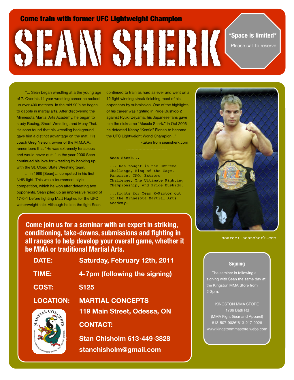 Come Train with Former UFC Lightweight Champion