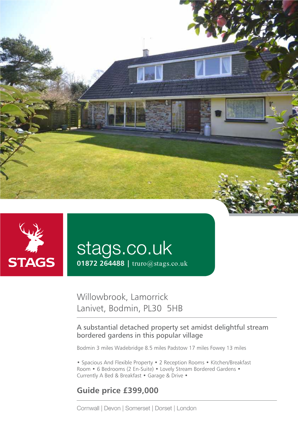 Stags.Co.Uk 01872 264488 | Truro@Stags.Co.Uk