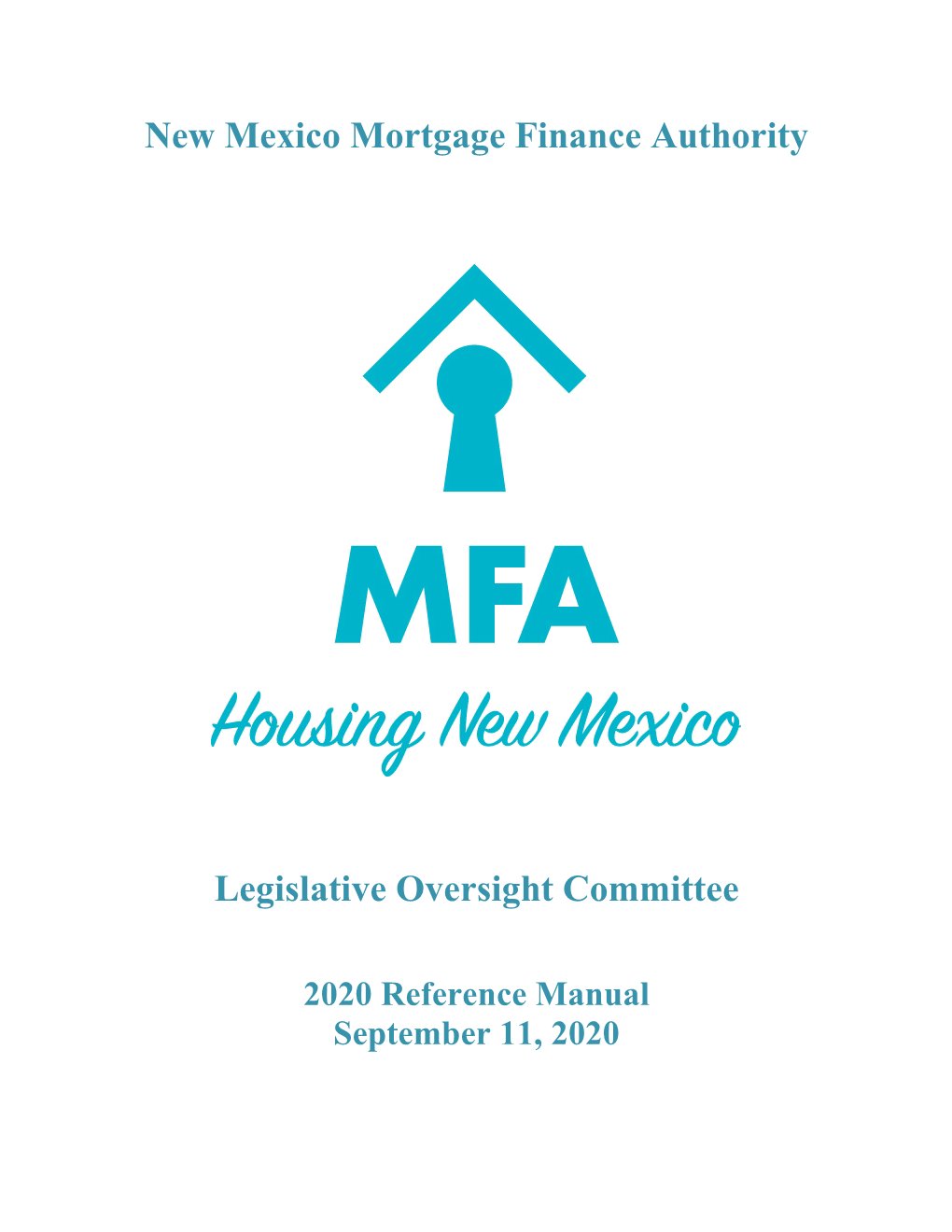 New Mexico Mortgage Finance Authority Legislative Oversight