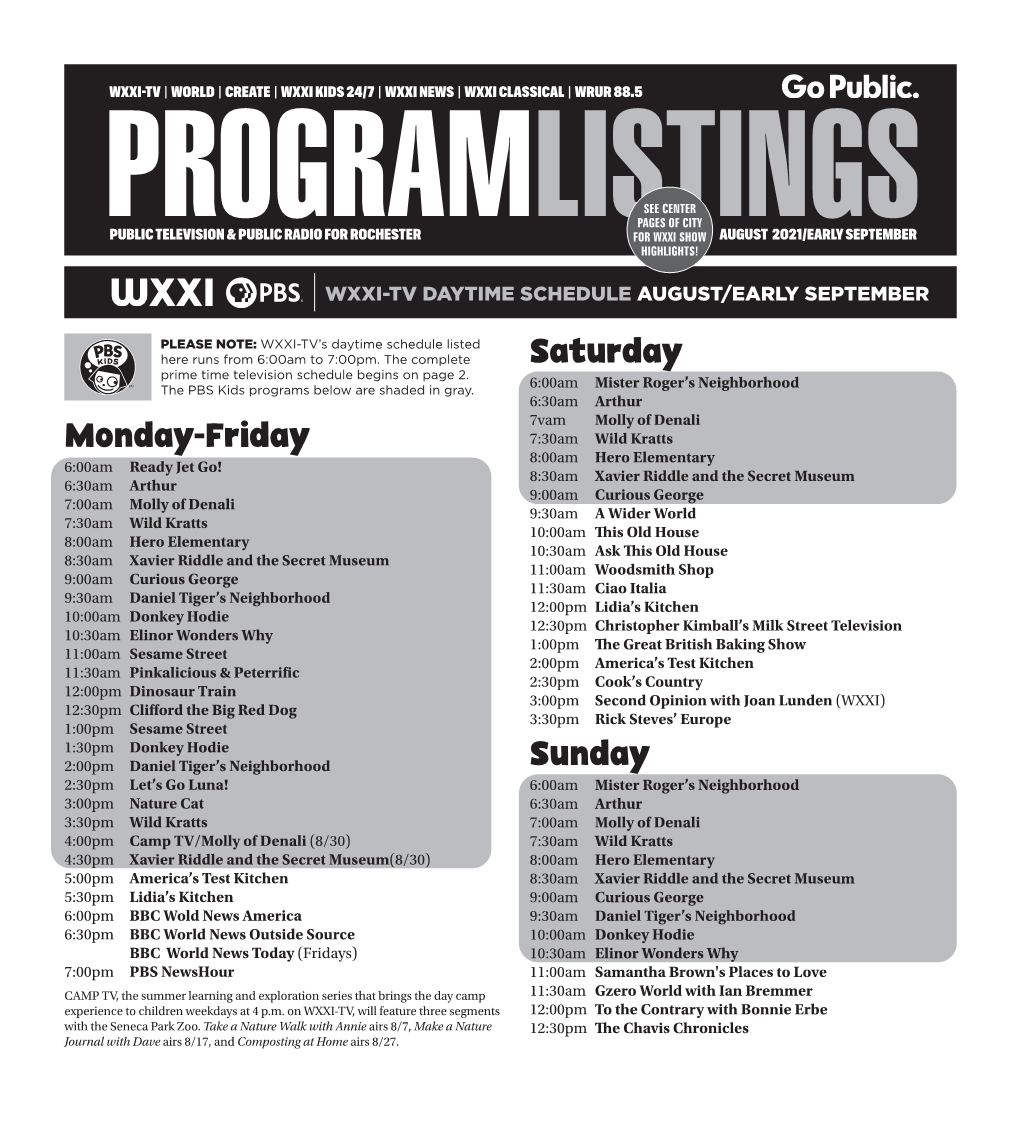 Program Listings