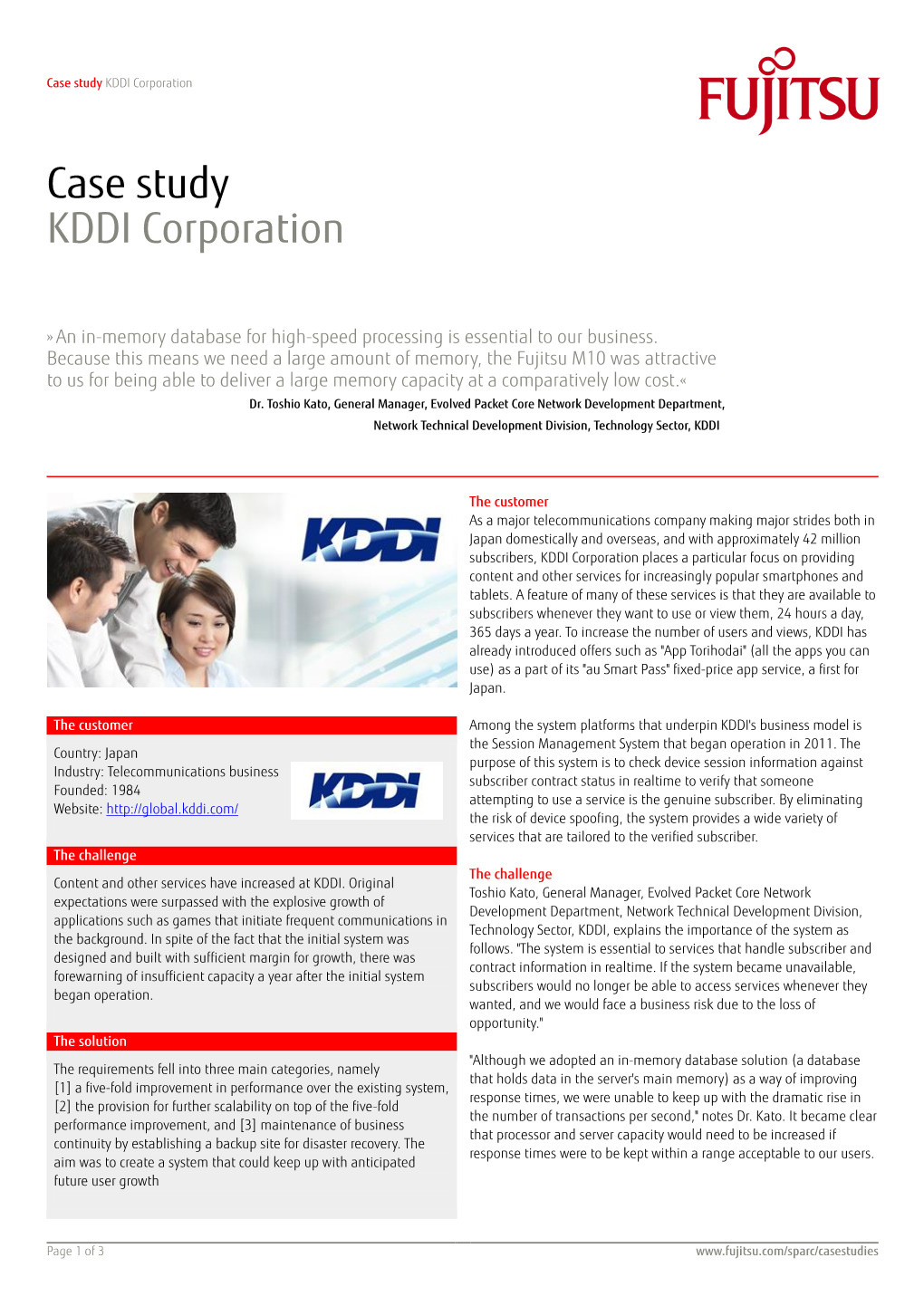 Case Study KDDI Corporation