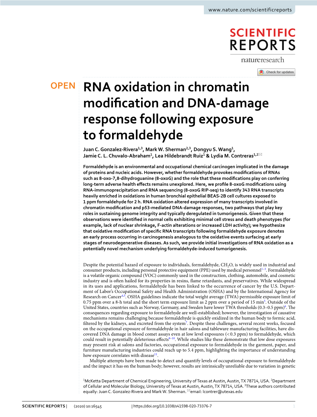 RNA Oxidation in Chromatin Modification and DNA-Damage